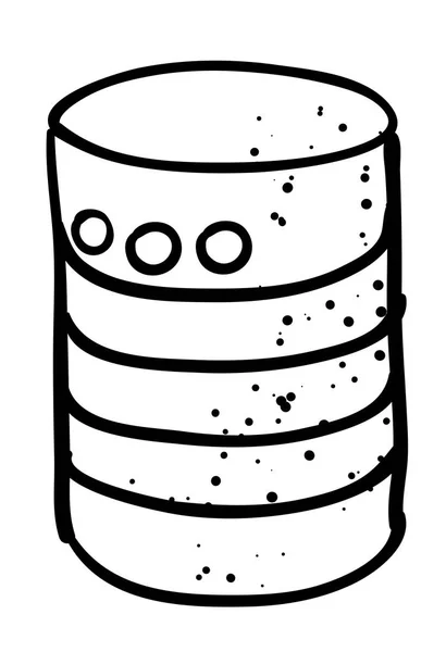 Cartoon image of Database Icon — Stock Vector