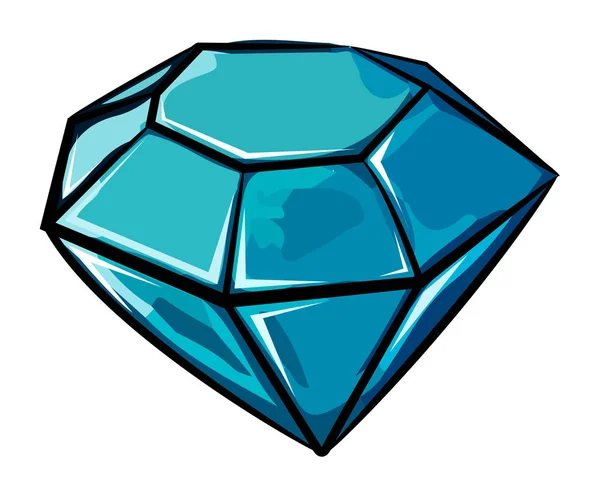 Imagem dos desenhos animados de Diamond Icon. Símbolo de diamante — Vetor de Stock