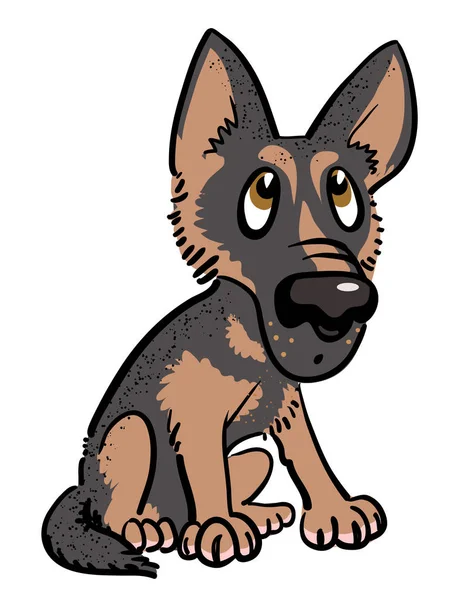 Imagen de dibujos animados de perro — Vector de stock