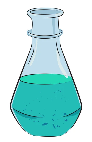 Image de bande dessinée de Flask Icon. Symbole laboratoire — Image vectorielle