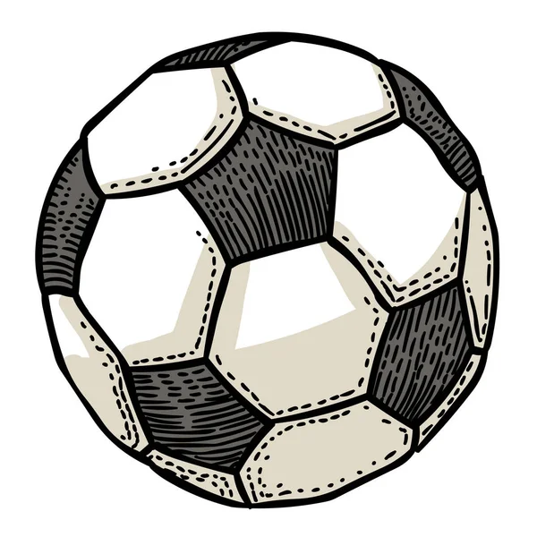 Desenhos animados da bola de futebol Ícone. Pictograma de bola de futebol — Vetor de Stock