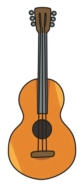 Immagine cartone animato di chitarra — Vettoriale Stock