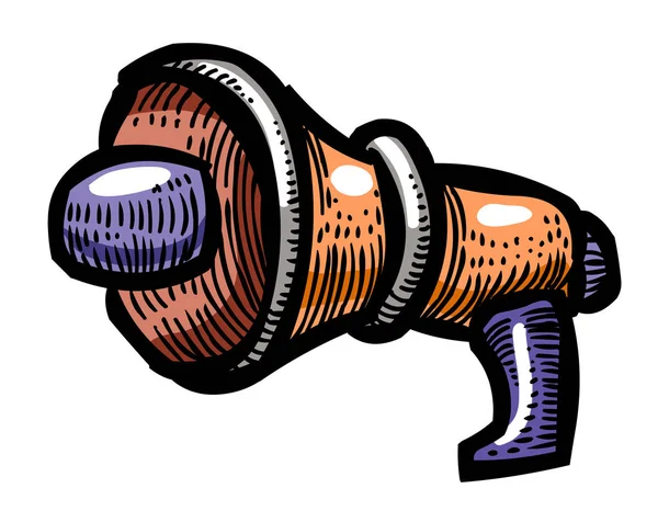 Imagem dos desenhos animados de Megaphone Icon. Símbolo do orador —  Vetores de Stock