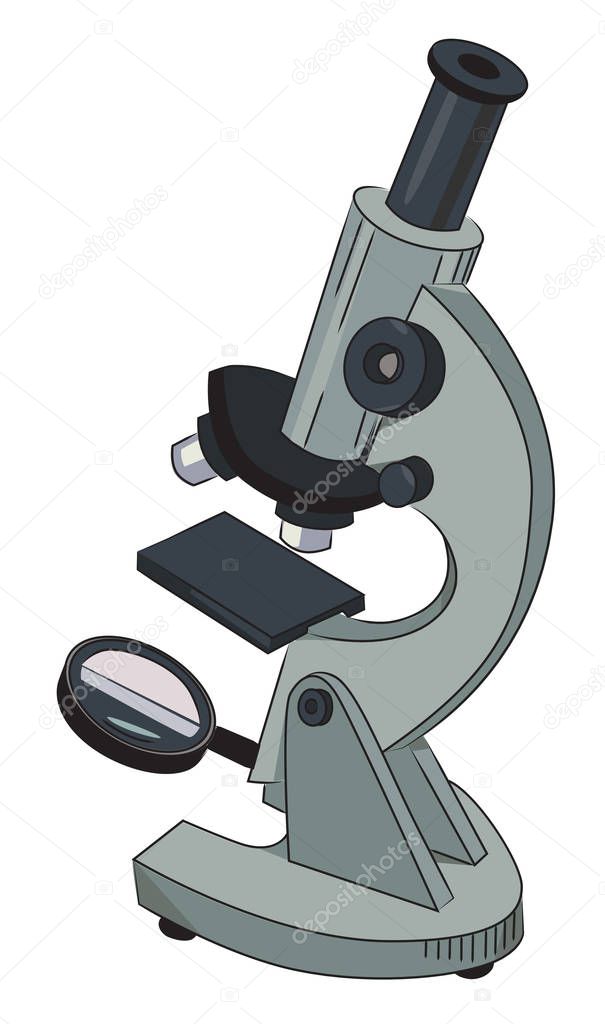 Cartoon image of microscope
