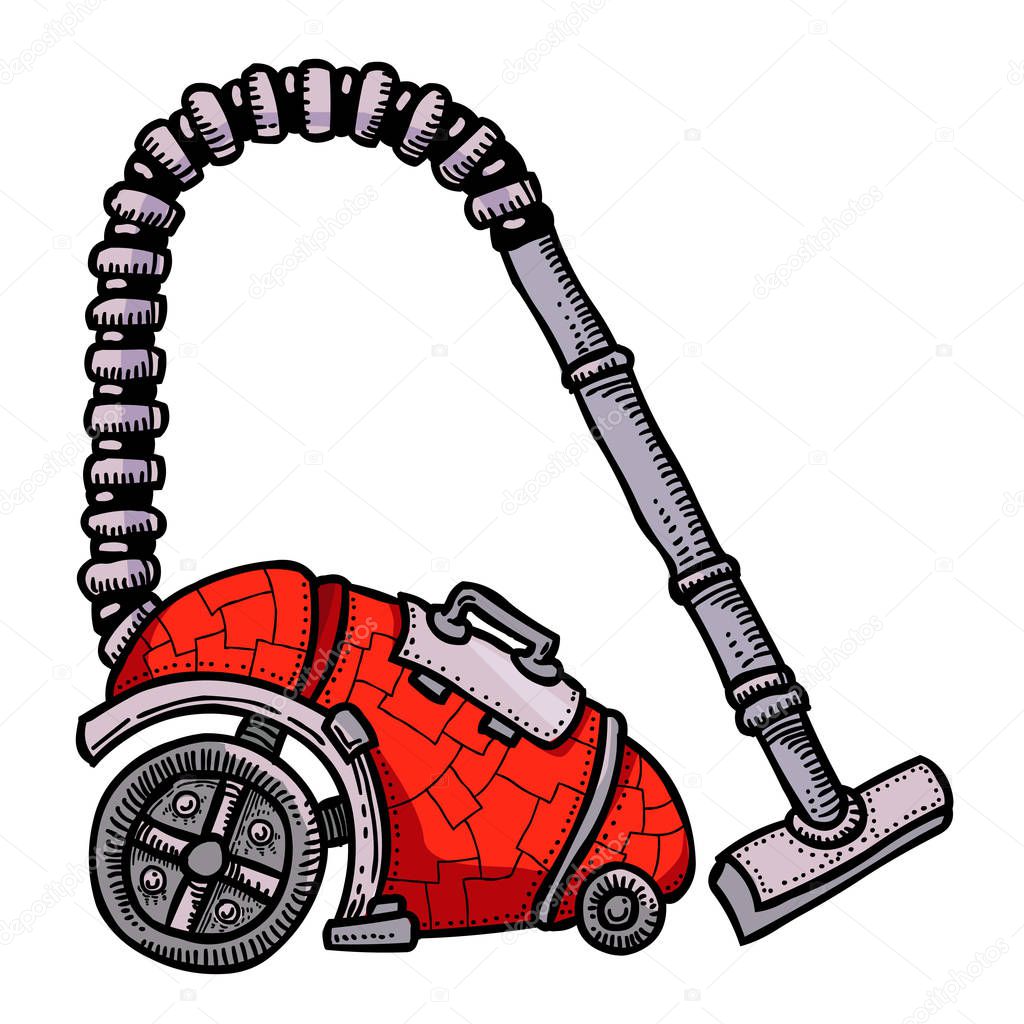 Cartoon image of vacuum cleaner