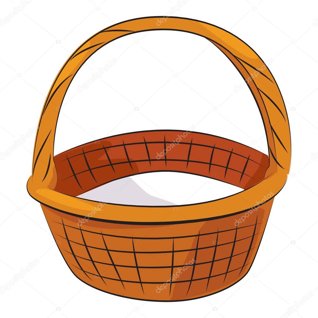 Cartoon image of Basket Icon. Basket symbol — Stock Vector © lkeskinen0