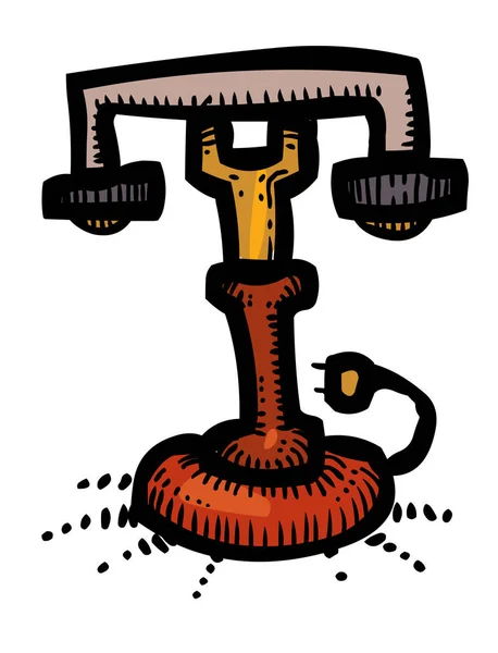 Kreslený obrázek ikony sady telefon. Telefonní symboly — Stockový vektor