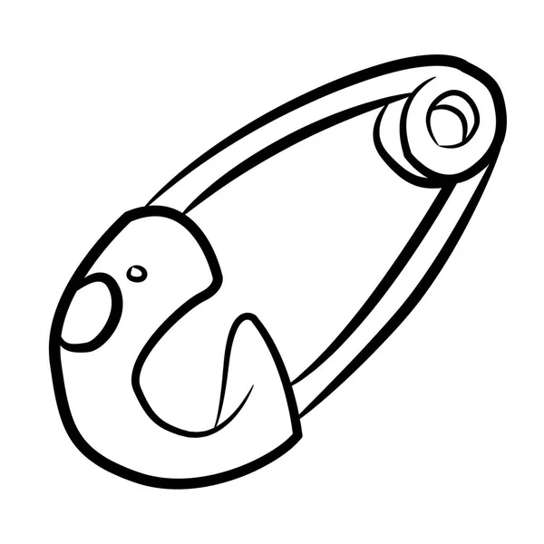 Kreslený obrázek ikonu připínáčku. Špendlík — Stockový vektor