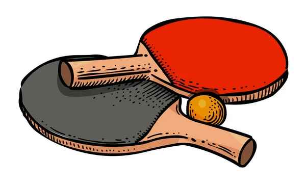 Kreslený obrázek Ping pong ikonu. Sportovní symbol — Stockový vektor