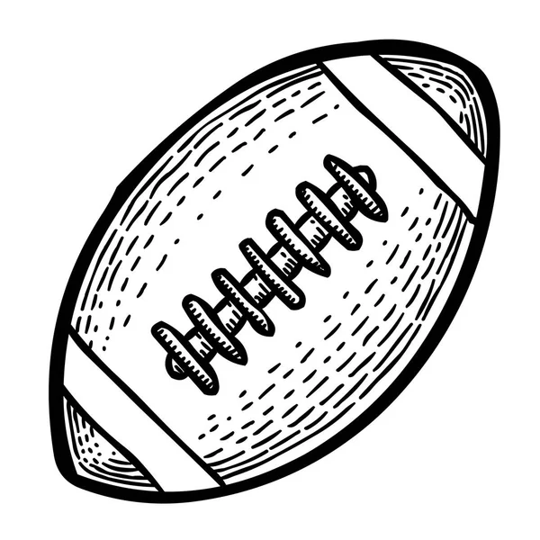 Cartoon-Bild der Rugby-Ikone. Sportsymbol — Stockvektor