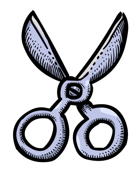 Cartoon image of Scissors Icon. Shears symbol — Stock Vector