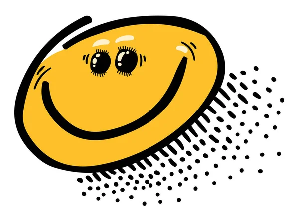 ภาพการ์ตูนของ Smile Icon สัญลักษณ์ใบหน้าที่มีความสุข — ภาพเวกเตอร์สต็อก