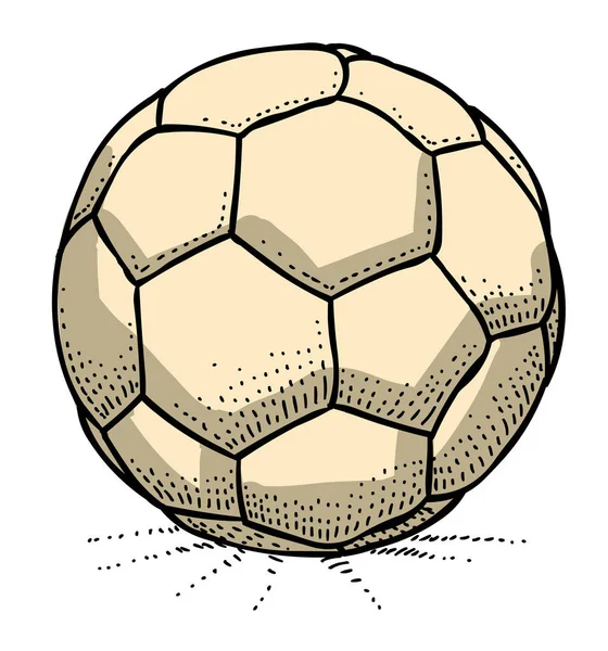 Immagine cartone animato di icona del pallone da calcio. Simbolo calcio — Vettoriale Stock