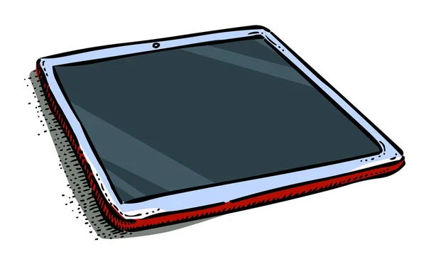 Cartoon afbeelding van Tablet PC met leeg scherm in stijl van de ipad — Stockvector