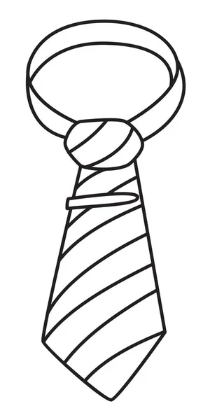 Imagen de dibujos animados de Tie Icon. Símbolo de corbata — Archivo Imágenes Vectoriales
