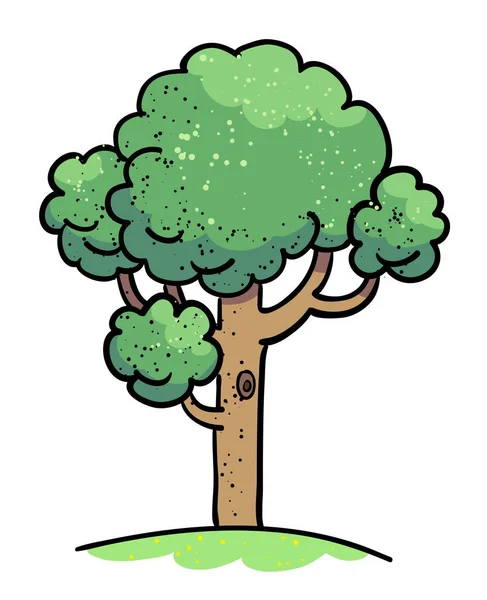 Imagen de dibujos animados de Tree Icon. Símbolo árbol — Vector de stock