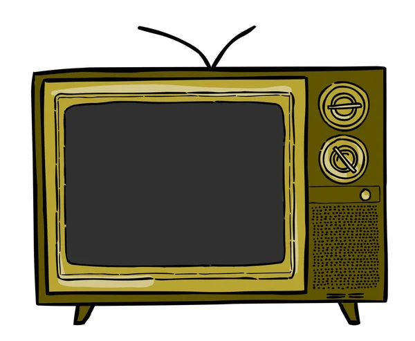 Image de bande dessinée de l'icône de la télévision. Symbole télévision — Image vectorielle
