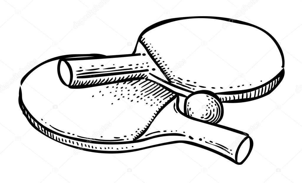Images: cartoon ping pong | Cartoon image of Ping pong Icon. Sport