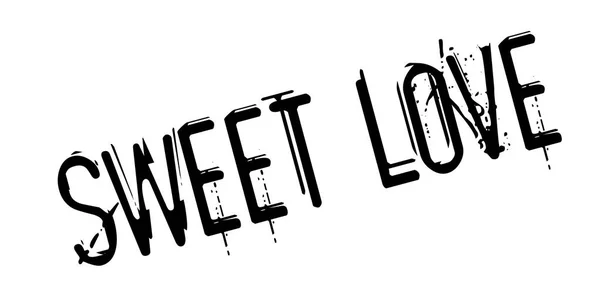 Sweet Love Rubber Stempel — Stockvektor