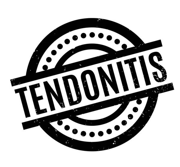 Estampilla de goma tendonitis — Vector de stock