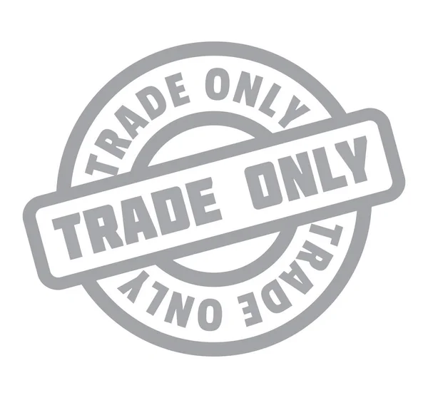 Solo comercio sello de goma — Vector de stock