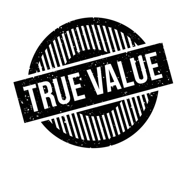 Резиновая марка True Value — стоковый вектор