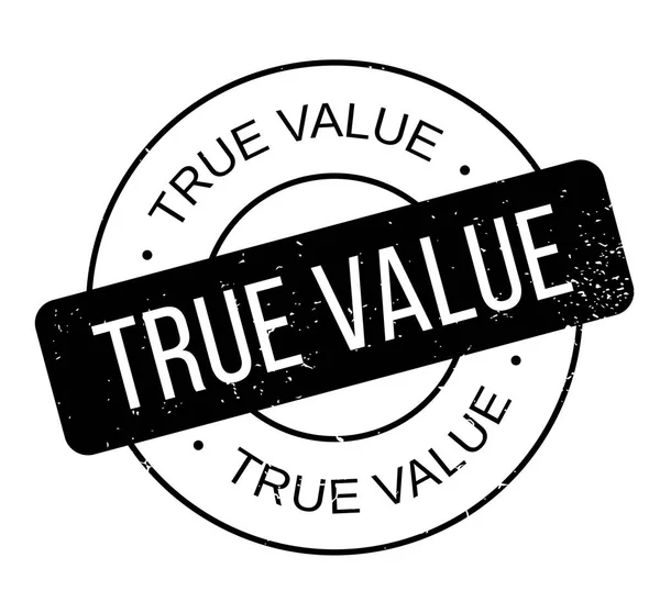 Резиновая марка True Value — стоковый вектор