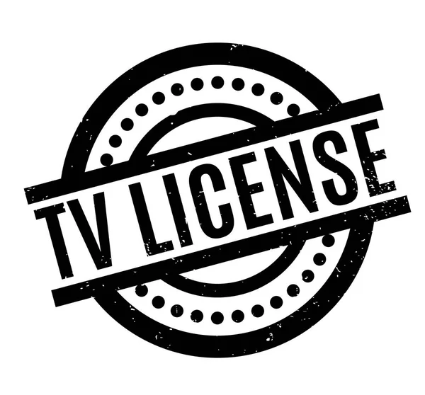 Tv License rubber stamp — Stock Vector