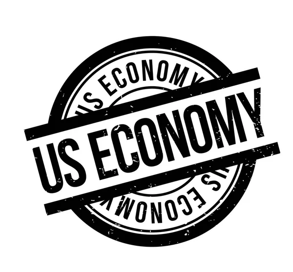 ESTADOS UNIDOS Sello de goma ECONOMÍA — Archivo Imágenes Vectoriales