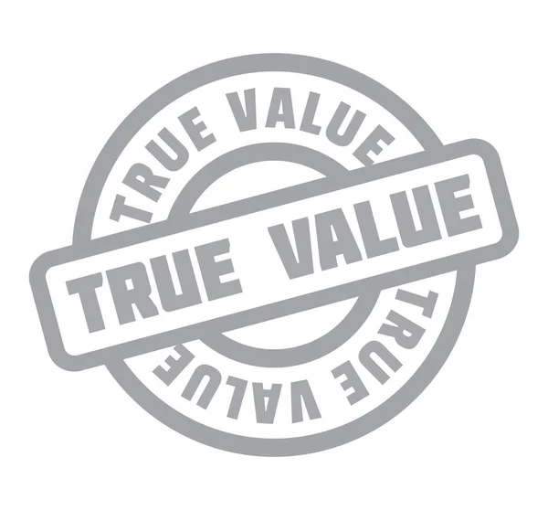 Резиновая марка True Value — стоковый вектор