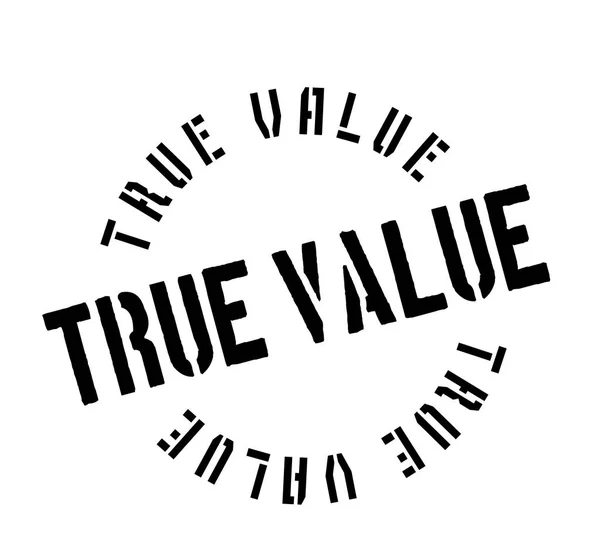 Timbro di gomma True Value — Vettoriale Stock