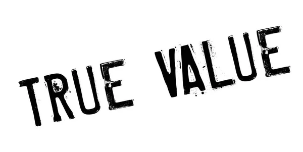 Sello de caucho True Value — Vector de stock