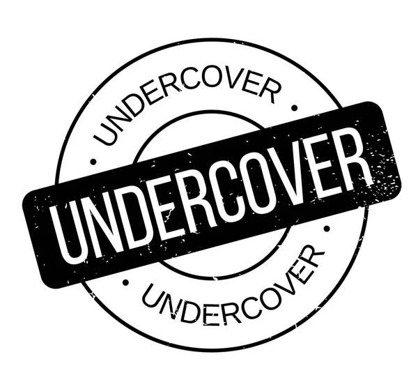 Undercover gumibélyegző — Stock Vector