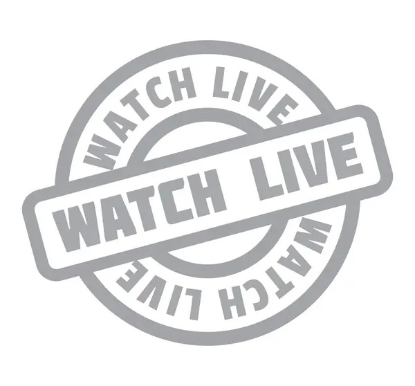 Montre Timbre en caoutchouc Live — Image vectorielle