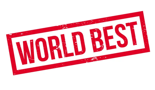 World Best rubber stamp — Stock Vector