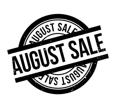 Ağustos Satılık lastik damgası