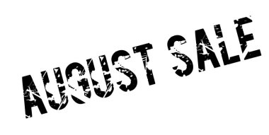 Ağustos Satılık lastik damgası