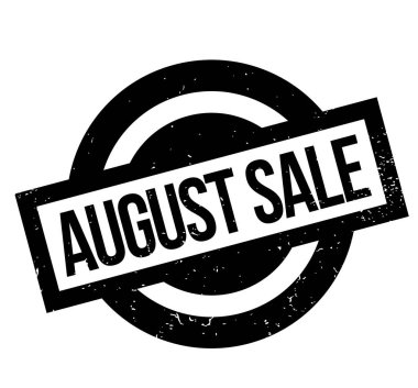 Ağustos Satılık lastik damgası