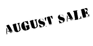 Ağustos Satılık lastik damgası