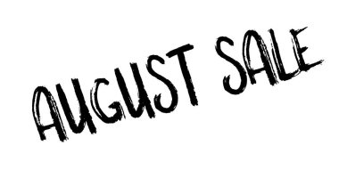 Ağustos Satılık lastik damgası