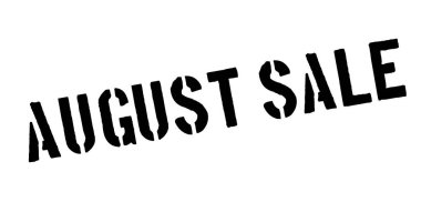 Ağustos Satılık lastik damgası