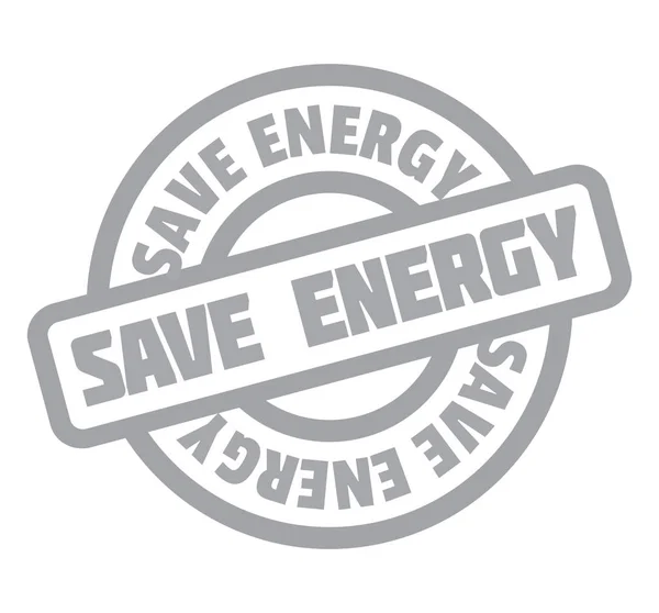 Besparen energie Rubberstempel — Stockvector