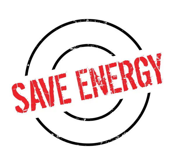 Save Energy rubber stamp — Stock Vector