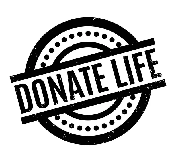 Hayat lastik damgası bağış — Stok Vektör