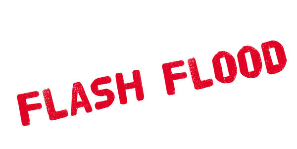 Flash Flood rubber stamp