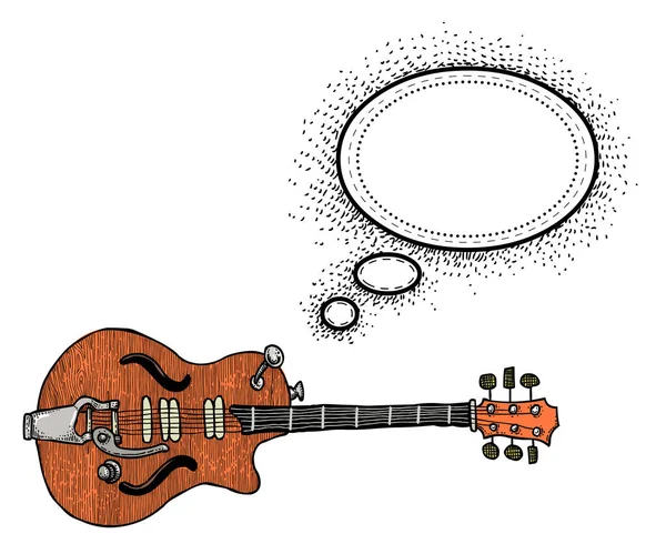 Elektrische gitaar-100 Cartoon afbeelding — Stockvector