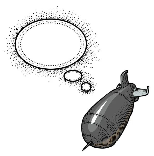 Falling bomb-100 Cartoon image — Stock Vector
