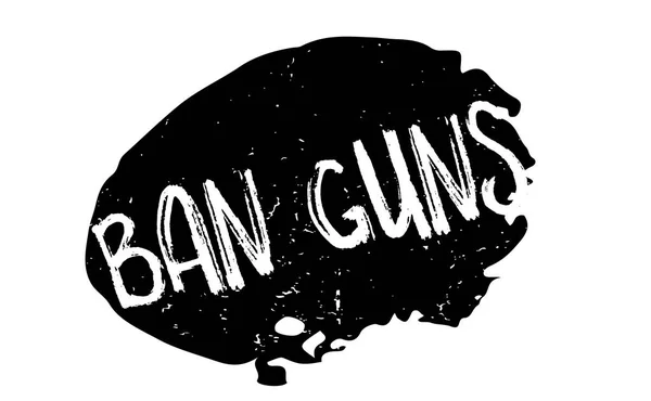 Ban Guns rubber stamp — Stock Vector