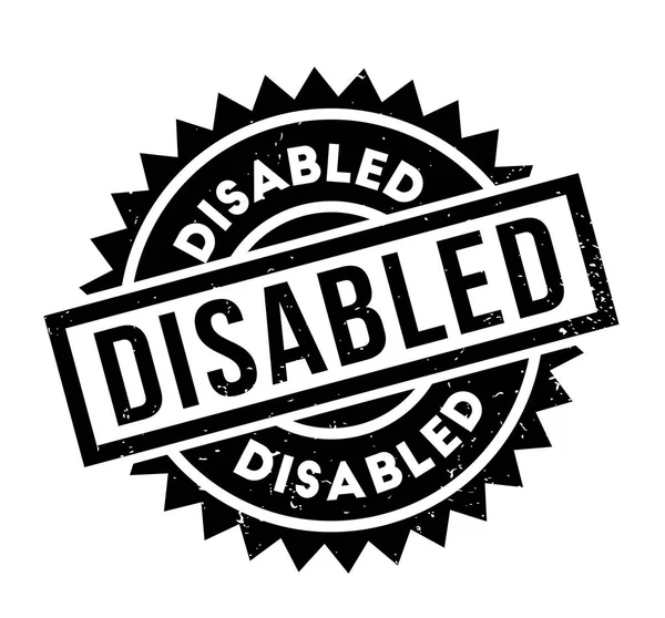 Niepełnosprawnych pieczątka — Wektor stockowy