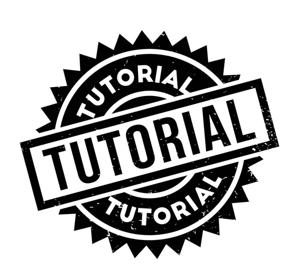 Tutoriall lastik damgası — Stok Vektör